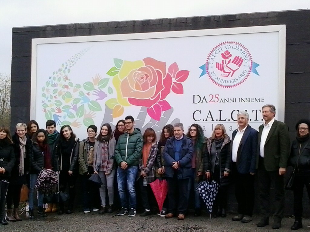 18.11.2016: Inaugurazione cartelloni per il 25° C.A.I.C.I.T. Valdarno elaborati dalla 5LA del Liceo Artistico Ist. Magiotti di Montevarchi.